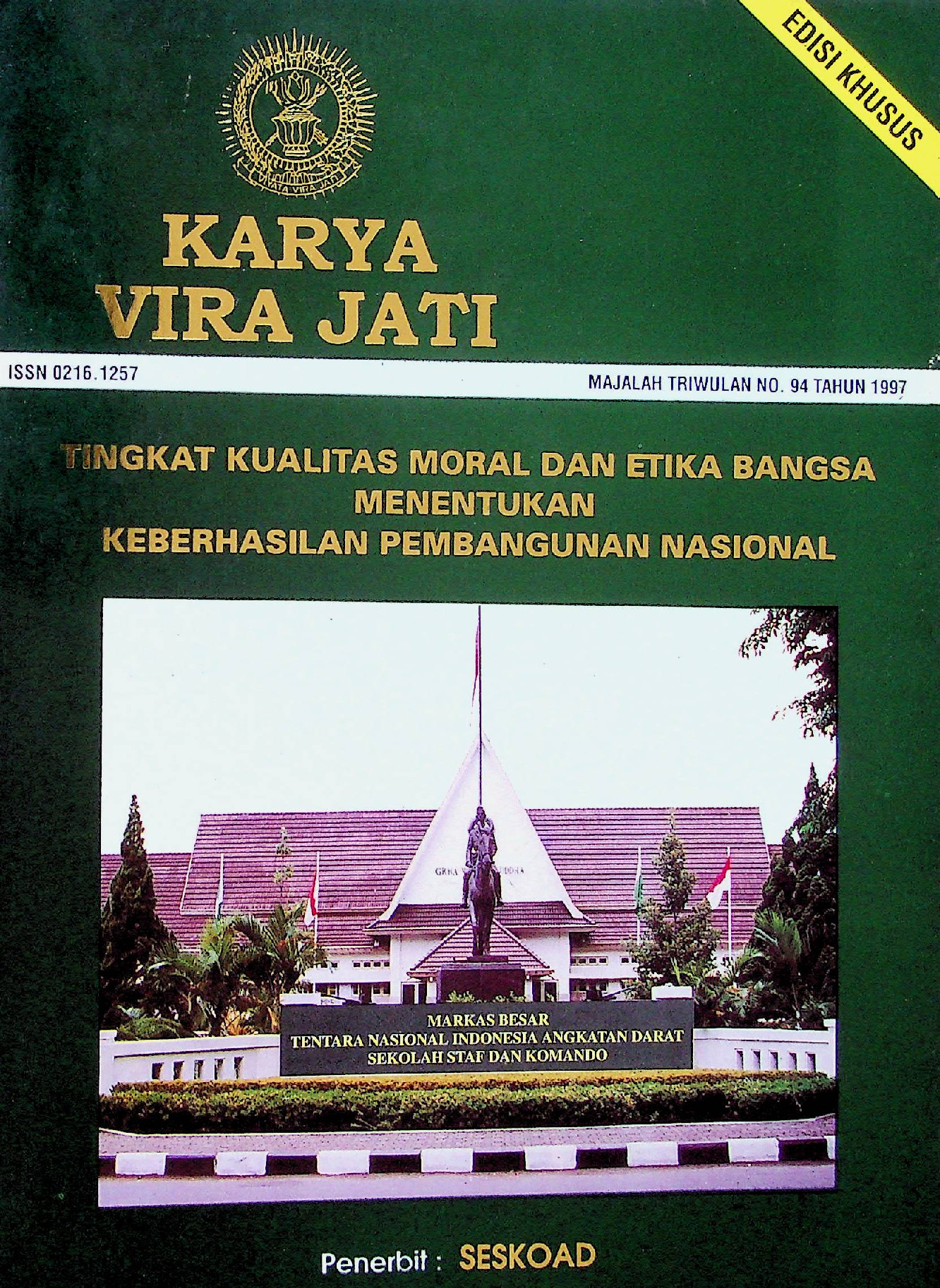 Karya Vira Jati Majalah Triwulan No 94 1997